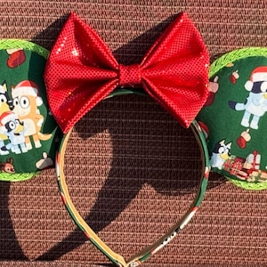 Bluey and Bingo Inspired Christmas Mouse Ears