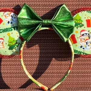Bluey and Bingo Inspired Christmas Mouse Ears II