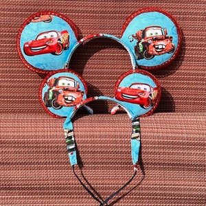 Cars Lightning McQueen and Mater Inspired Mouse Ears