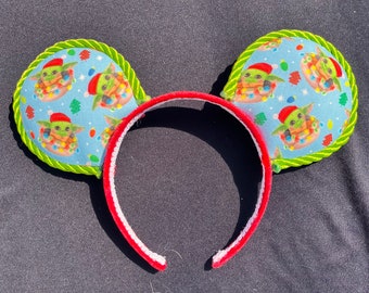 Grogu Christmas Inspired Mouse Ears II