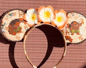 Moana and Maui Inspired Mouse Ears