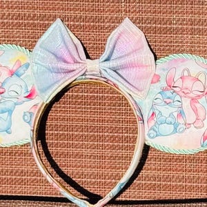 Angel and Stitch Pastel Inspired Mouse Ears