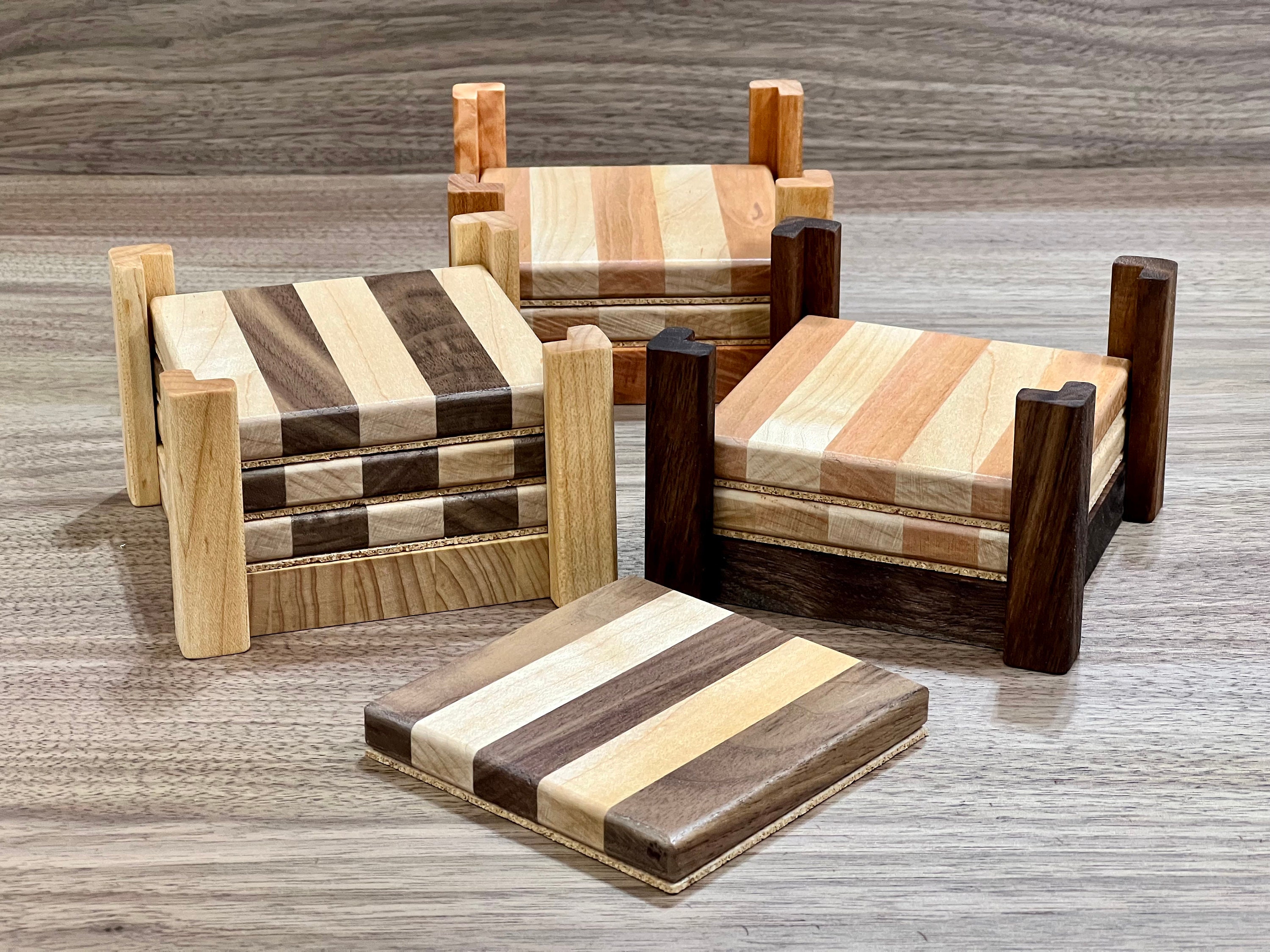 Cedar Wood Coaster – Thread and Maple