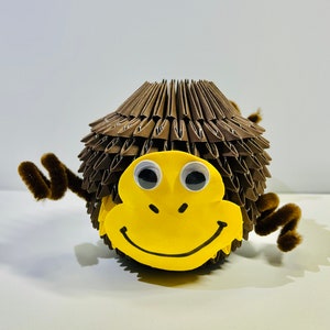 Handmade 3D Origami Animal - Monkey