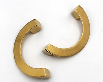 4.8" Gold Half Style Door Cabinet Wardrobe Handles - 1 pair