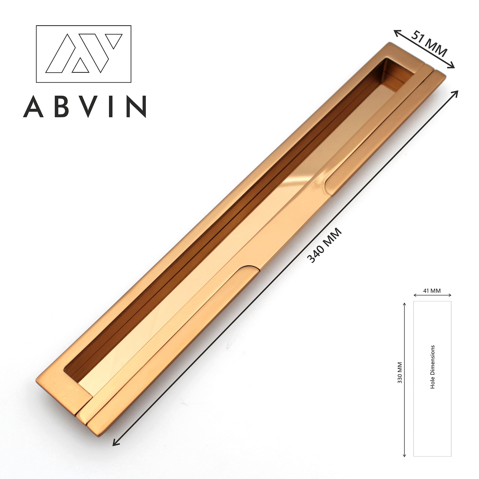ABVIN Sliding Door Concealed and Drawer Handles Flush Pull in Etsy