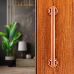Dual Tone Copper Door Handle, Door Handles for Main Door, Handle Head Design - 1 Pcs