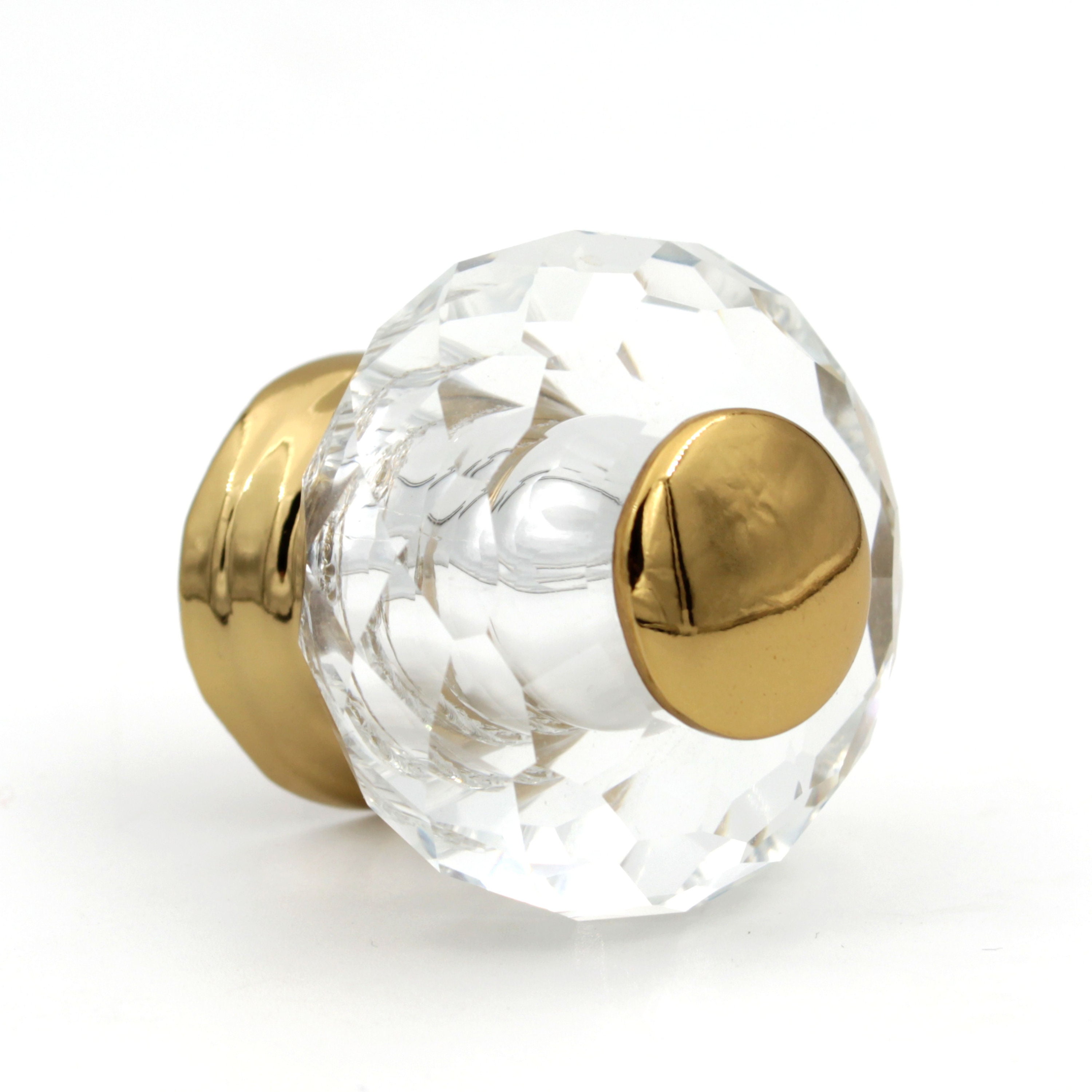 gold crystal knobs for dresser Cabinet Knobs 10 Pcs, Crystal Knobs for Dresser Gold Cabinet Pulls Drawer Kno