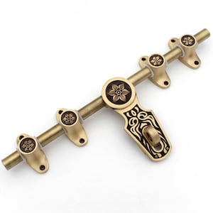 Main Door 14 inch  Brass Aldrop  – 100% Handmade Solid Brass Latch, Brass Sliding Door Bolt
