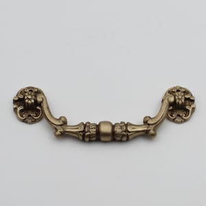 ABVIN Pure Brass Vintage Antique Carving Drop Bail Pull Ring Dresser Drawer Pulls Handles Antique Bronze Rustic Cabinet Knobs