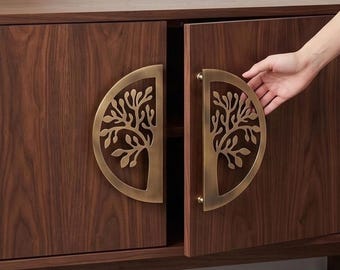 12" Tree Door Cabinet Wardrobe and Main front Door Handles