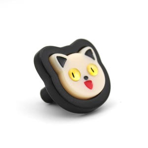 Cat Gold Black knob Drawer Pulls Handles Dresser Cabinet Kitchen Knobs - 1 piece