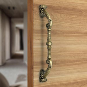 Antique Finish Door Handle: 12&#39;&#39; Virgin Zinc Main Door Hardware