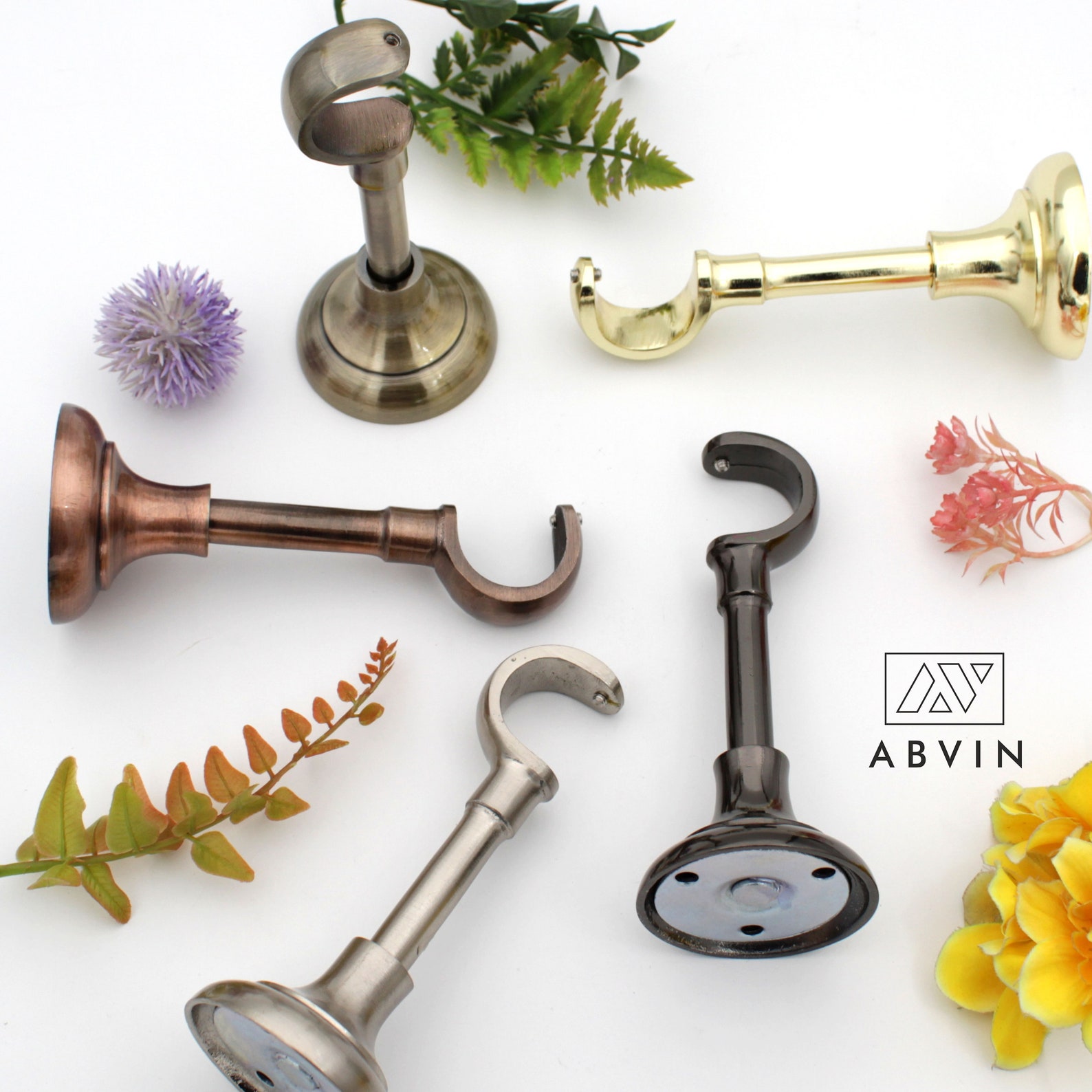 Designer Heavy Supports Window Finials (for Rod 1 Inch) - Etsy