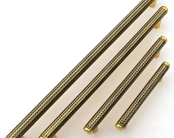 Antiker Gold Barschrank Griff, moderner Möbelgriff, strukturierte Goldbeschläge
