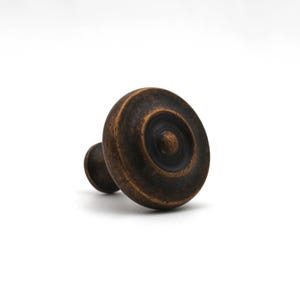 Antiker bronzefarbener Schrankknopf – 30 mm runder Möbelgriff