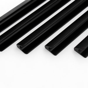 Modern Matte Black Cabinet Pull Bar Handles: Minimalist Door & Drawer Hardware