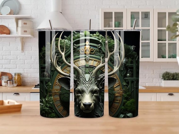 Stag Deer 20oz Tumbler | Fantasy Forest Stainless Steel Cup