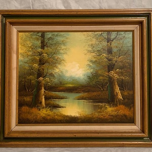 Antique Painting / Dutch Oil Painting / Vintage Oil Painting / Wall Decor / Nature Wall Decor / Original Dutch Artwork / Wall Decor /signed.