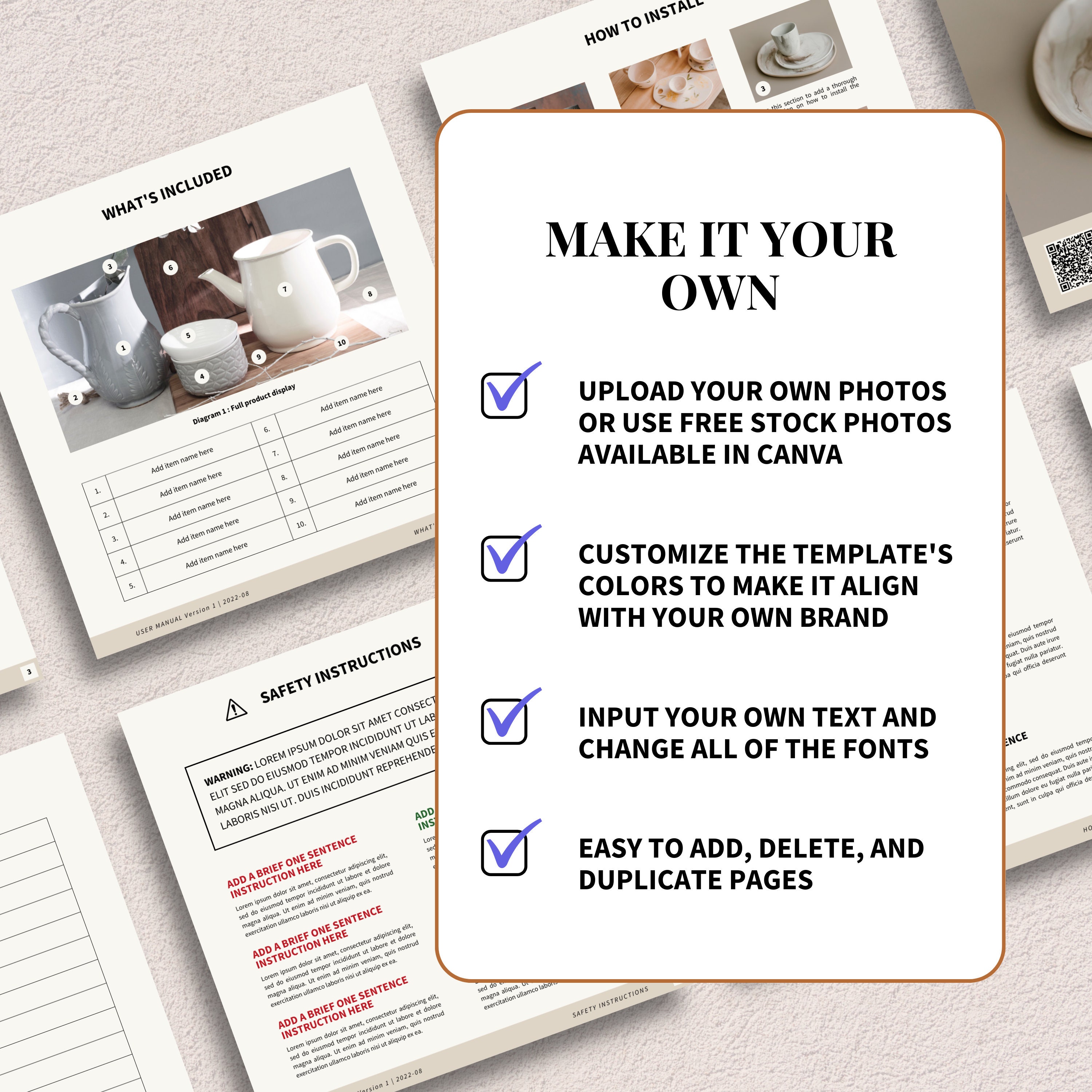 User Manual Template Product Instruction Manual Template User Guide