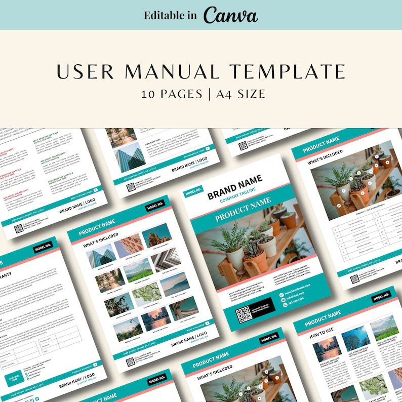User Manual Template Product Instruction Manual Template User Guide