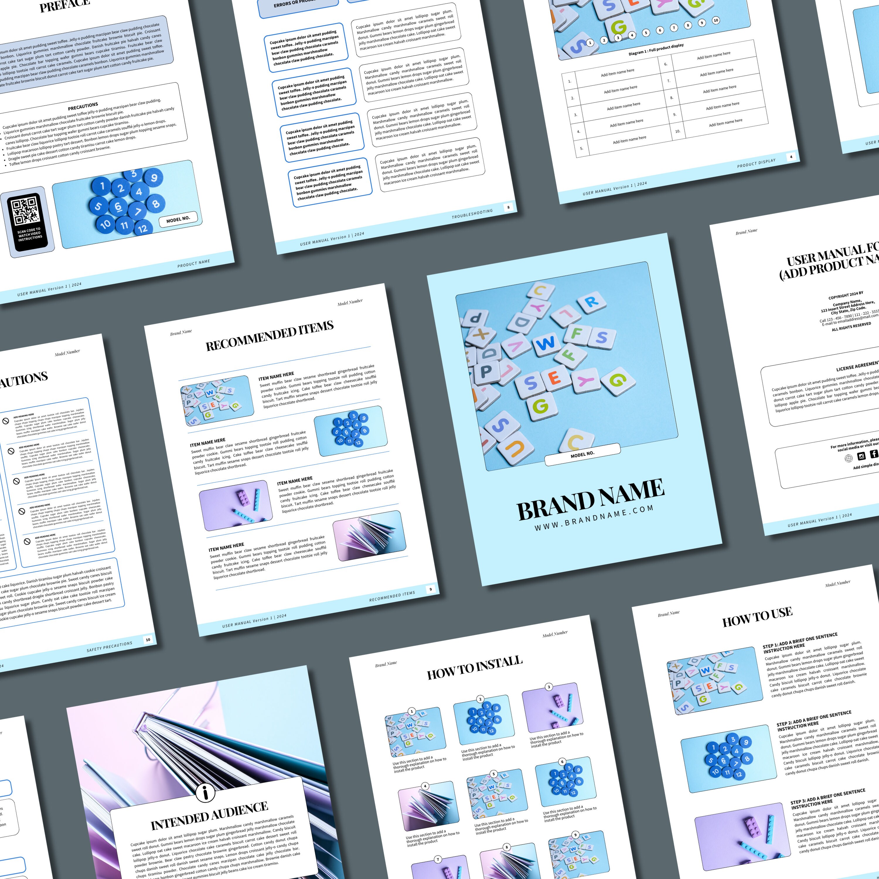 User Guide Template User Manual Template Product Instruction Manual