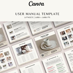User Manual Template Product Instruction Manual Template - Etsy