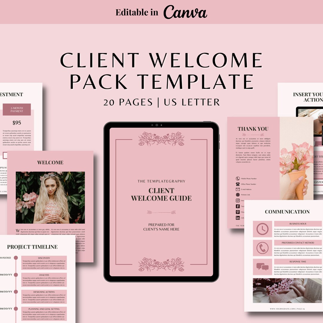 Client Welcome Packet Client Welcome Template Virtual Assistant Welcome ...