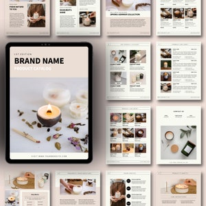 Modello di foglio di linea all'ingrosso / Modello di catalogo prodotti all'ingrosso / Modello di guida del foglio di linea all'ingrosso / Modello Canva modificabile