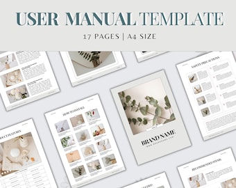 Modelo de Manual de Instruções do Produto | Modelo de Manual do Usuário | Modelo de Guia do Usuário | Manual de Operações | Manual de Instalação | Modelo Canva