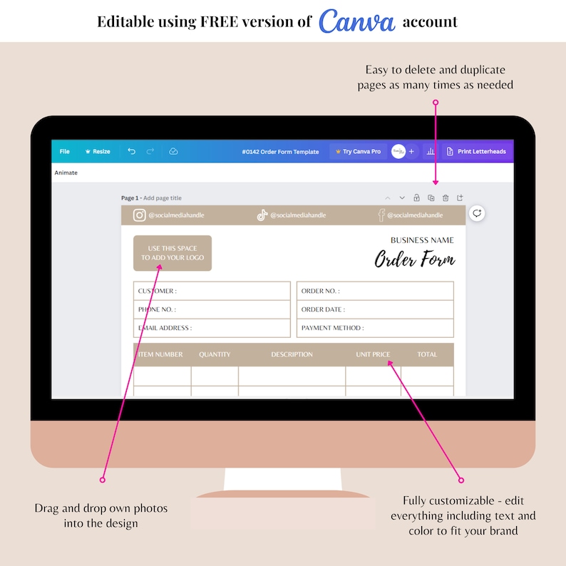 Order Form Template Order Form Template Printable Order Form
