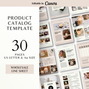 Productcatalogussjabloon canva | Sjabloon groothandelcatalogus | Catalogussjabloon Canva | Productcatalogus | Regelbladsjabloon