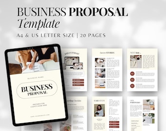 Business Proposal Template | Project Proposal Template | Client Proposal Template | New Client Welcome Template | Editable CANVA Template