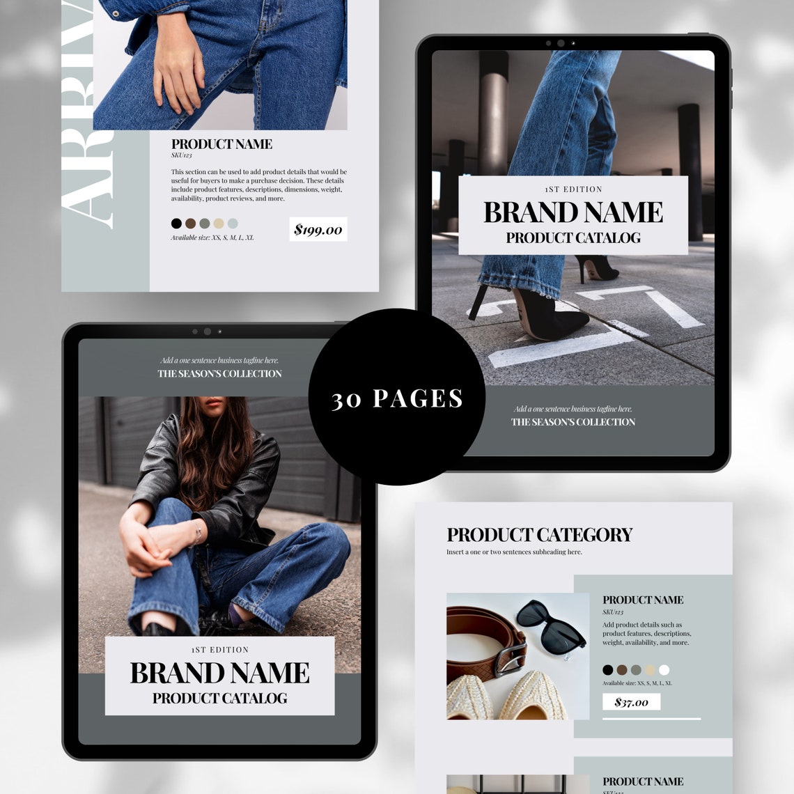 Product Catalog Template Ebook Catalog Template Fashion Catalog