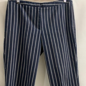Size 16, Ladies pants,  pin striped cropped pants,   excellent condition
