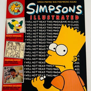 Vintage 1991 Vol 1 Simpsons Comic No 1  Whoa Mama Premiere Issue with Springfield Shopper  excellent condition