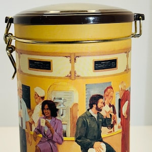 Vintage Tim Hortons Coffee Tin Canister  1st Edition  Gathering Place Canadian Memorabilia Vintage Decor Limited Tim’s Souvenir Canada