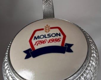 Vintage Beer Stein Mug John Molson 1786-1986 Commemorative - Etsy