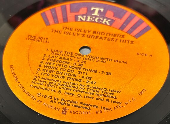 The Isley Brothers Greatest Hits Vinyl LP 1973 T-neck Records Soul
