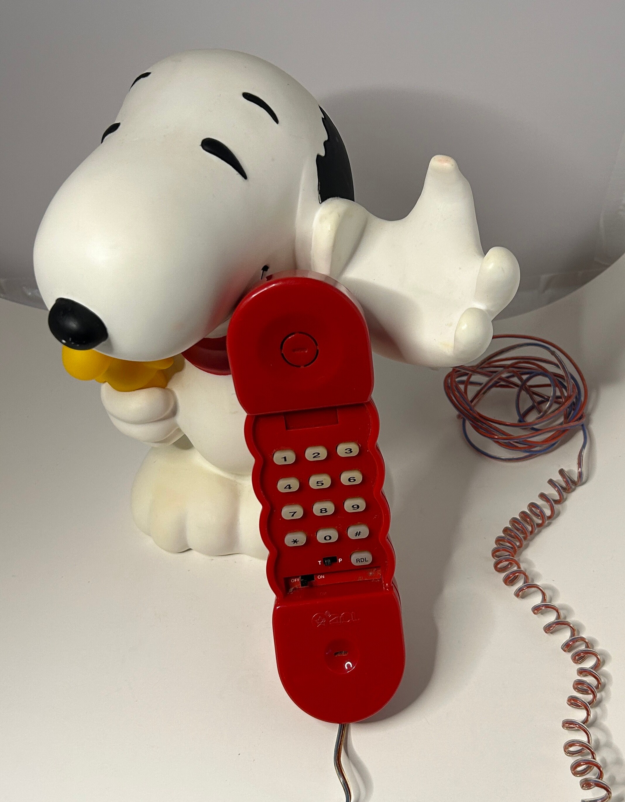 Snoopy Functioning Touch Tone Phone With Coin Bank, Very Good Vintage ...