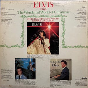 Elvis Presley LP – The Wonderful World of Christmas (1971) – Vintage Classic Holiday Vinyl for Collectors
