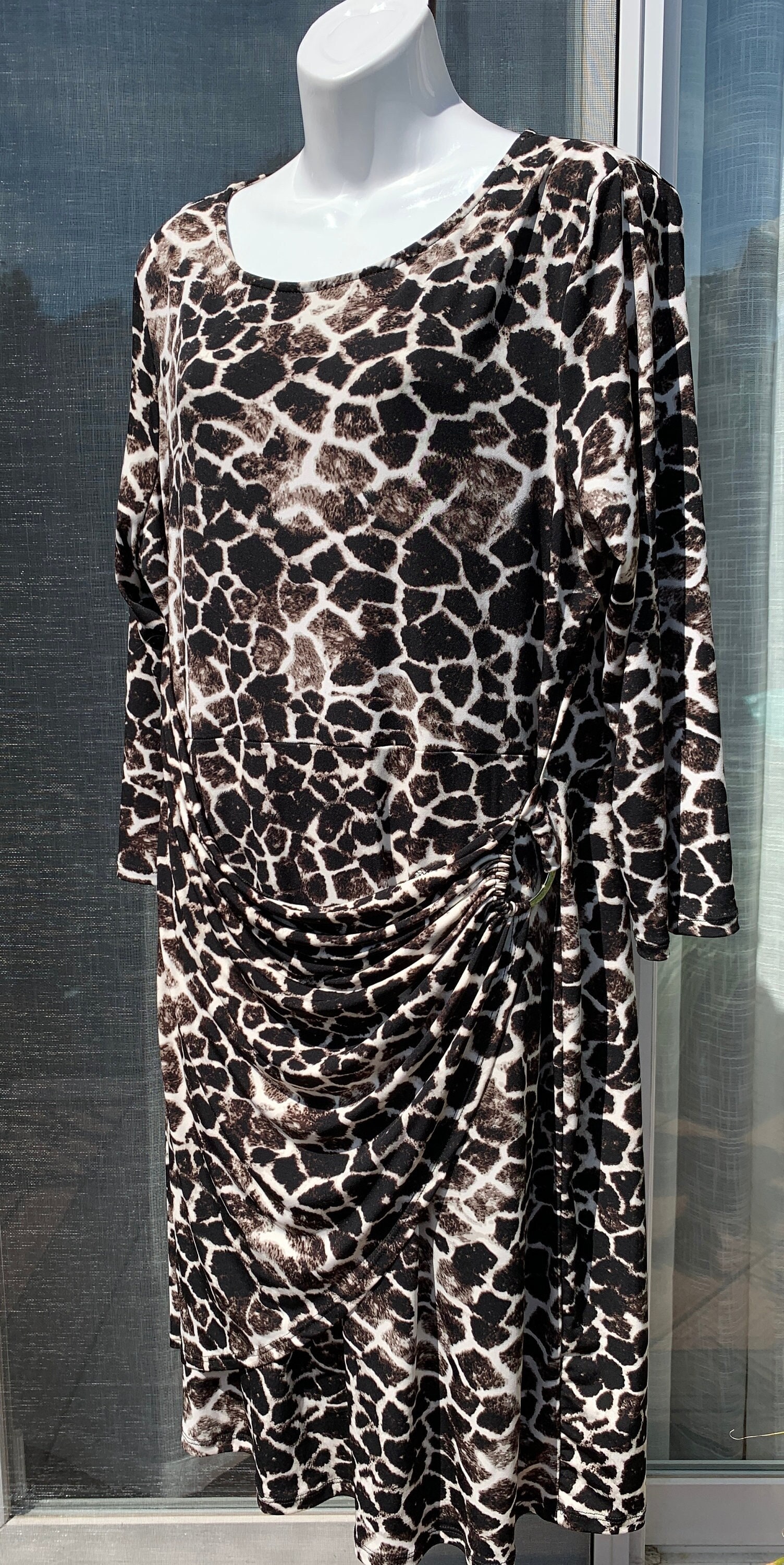 SIZE 16 Leopard Print Dress Cruise Dress Vacation Dress Non Crease Excellent Condition. Etsy Canada