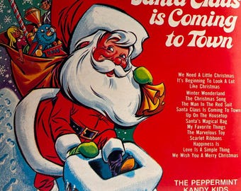 ヴィンテージクリスマスレコード キッズLP サンタクロースが街にやってくる