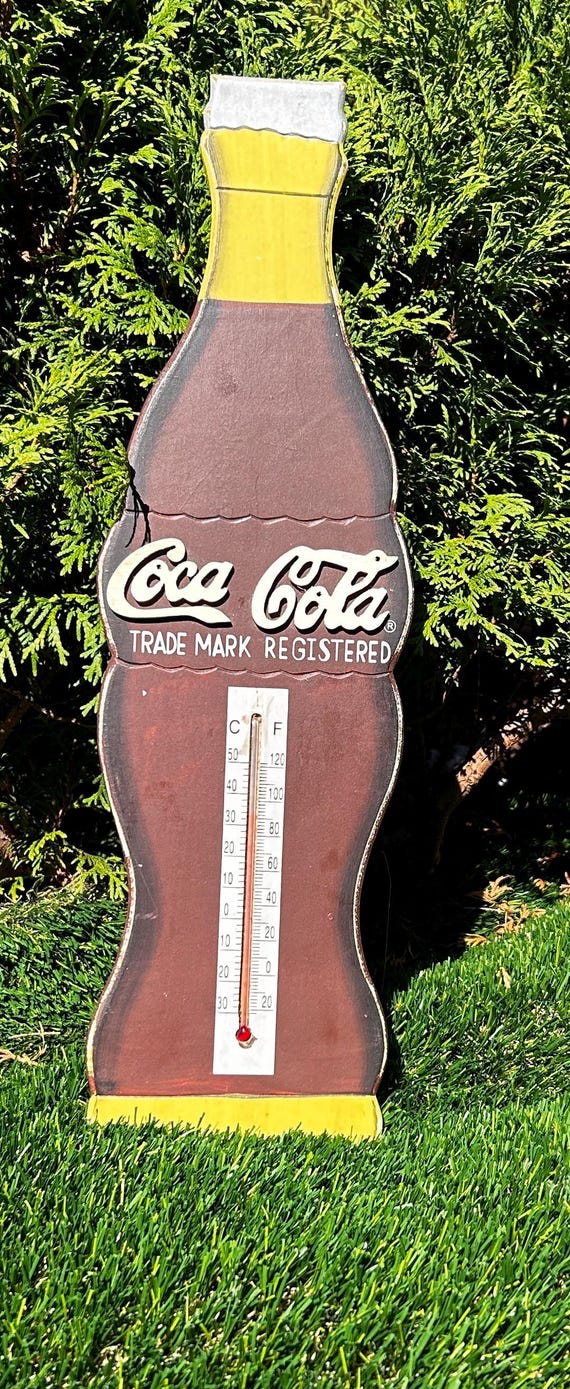 コカコーラ 壁掛け温度計 コカ・コーラ - 希少 コカコーラ 壁掛け