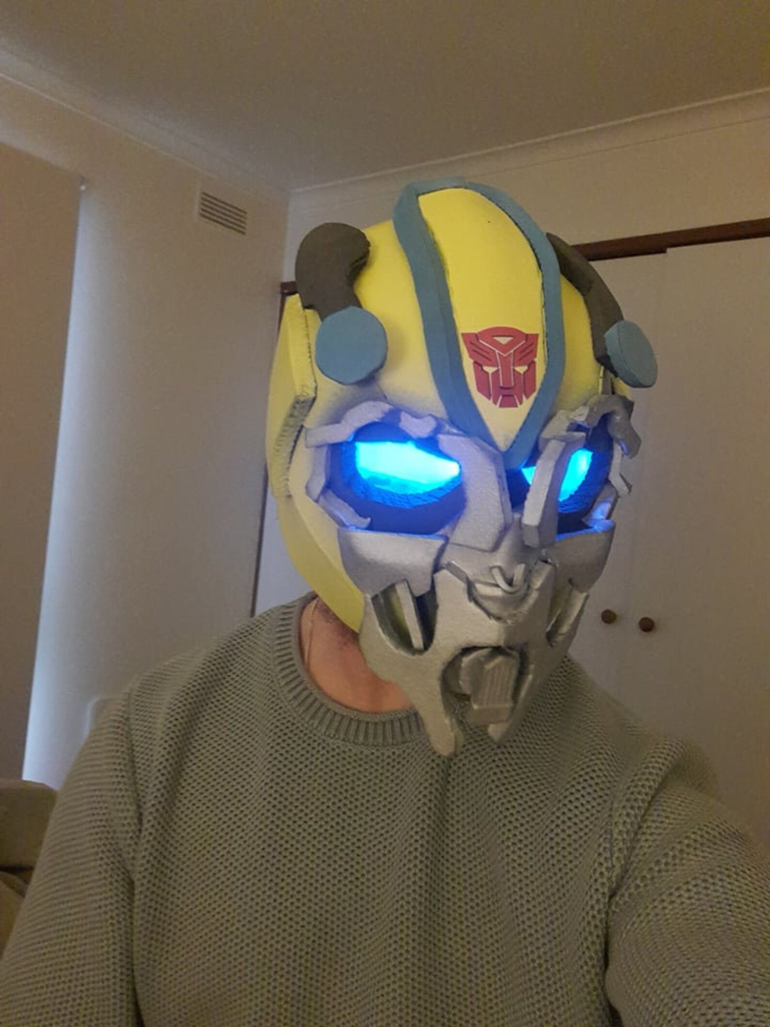 Bumblebee Transformers Mask Template - Etsy