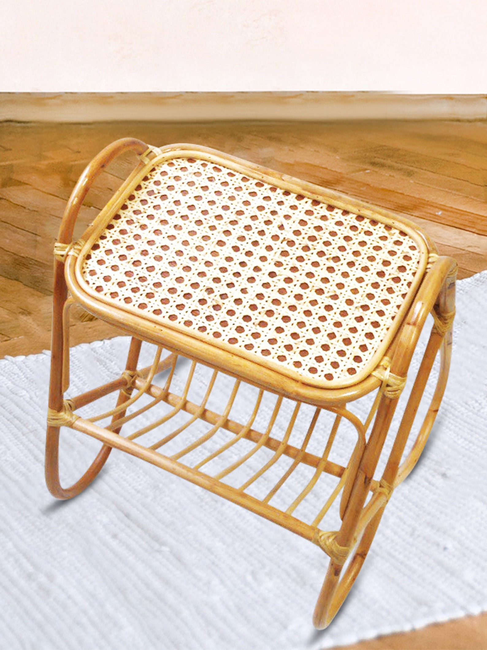 Vintage Bamboo Coffee Table Living Room Wood Coffee Table Etsy