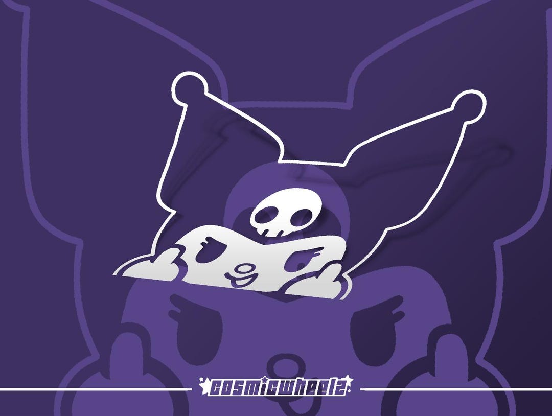 KUROMI PEEKER | Vinyl Decal | Kawaii | Car Stickers - Etsy