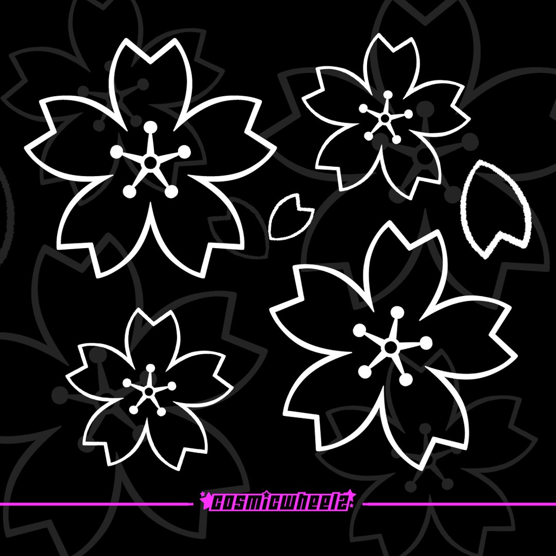 Cherry Blossom Vinyl Pack Car Decal Sakura Decals Etsy