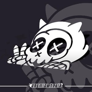 SKULLY PEEKER | Vinyl decal | Jdm Decal | Car stickers | skull | halloween |