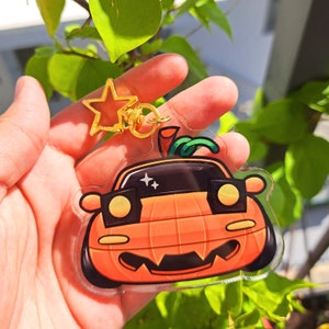 PUMPKIN MIATA KEYCHAIN | Car keychains | mazda miata | jdm keychains | halloween